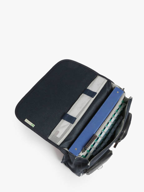 Cartable Enfant 2 Compartiments Cameleon Bleu vintage urban CA35 vue secondaire 3