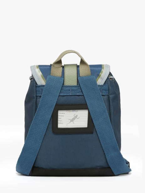 Sac à Dos 1 Compartiment Cameleon Bleu vintage urban SD25 vue secondaire 4