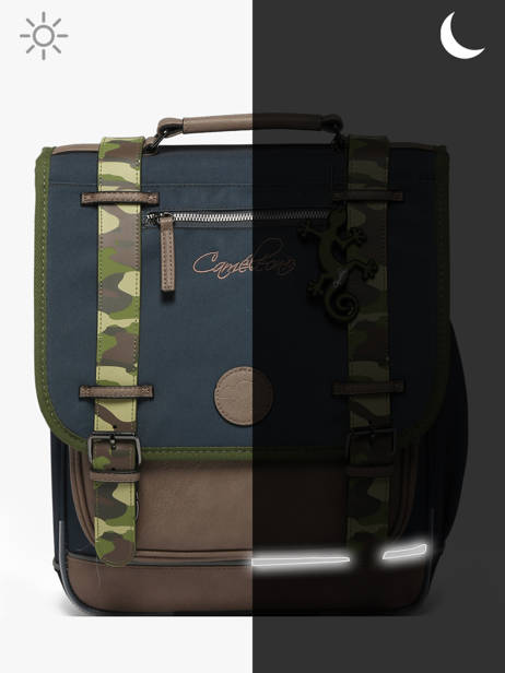 Sac à Dos Vintage Urban 2 Compartiments Cameleon Gris vintage urban SD39 vue secondaire 7
