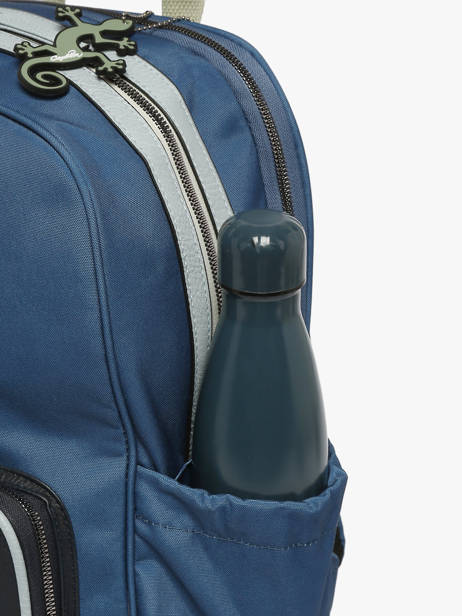 2-compartment Backpack Cameleon Green vintage urban SO40 other view 5