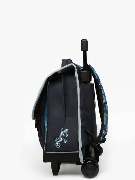 Cartable à Roulettes Enfant 2 Compartiments Cameleon Bleu actual CR38 vue secondaire 2
