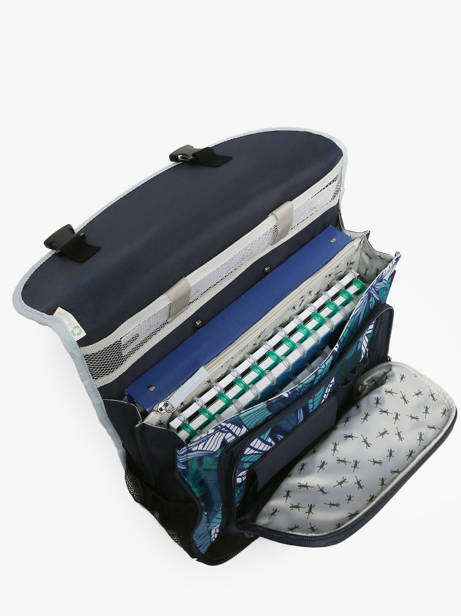 Cartable à Roulettes Enfant 2 Compartiments Cameleon Bleu actual CR38 vue secondaire 3