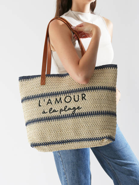 Sac Porté épaule Cabas Gerard pasquier Bleu cabas P25022 vue secondaire 1