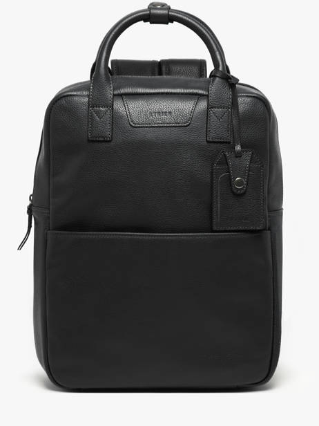 Sac à Dos Business Flandres 2 Compartiments Cuir Etrier Noir flandres EFLA8272 vue secondaire 1
