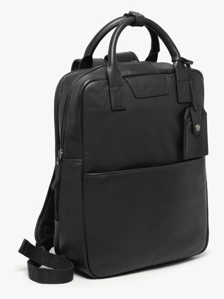Sac à Dos Business Flandres 2 Compartiments Cuir Etrier Noir flandres EFLA8272 vue secondaire 3