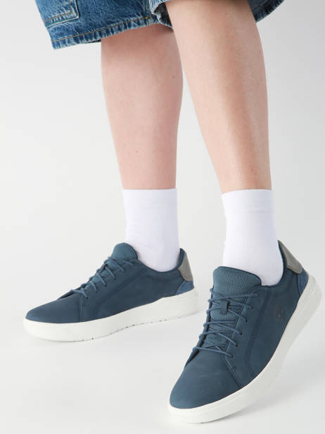 Sneakers Bay Low Lace En Cuir Timberland Bleu men 292C2881 vue secondaire 1