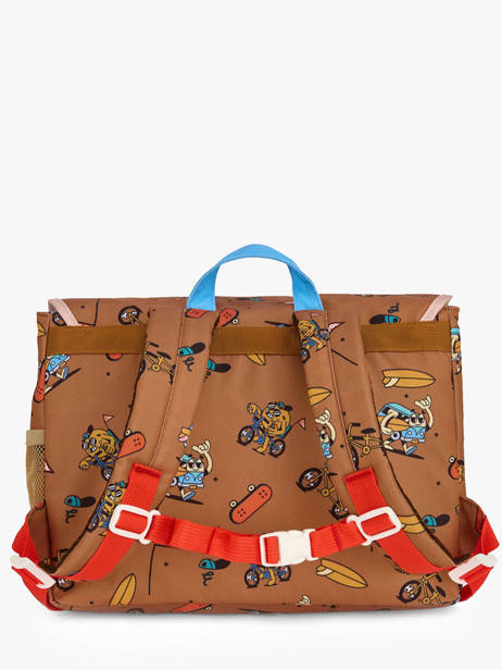 1 Compartment Satchel Hello hossy Brown cool kids 7 other view 4