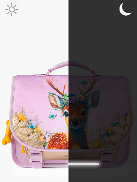 Cartable 2 Compartiments Stones and bones Rose girls G vue secondaire 5