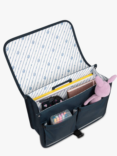 Cartable 2 Compartiments Cabaia Bleu school M vue secondaire 3