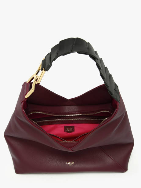 Sac Porté épaule Pagode Cuir Lancel Violet pagode A12510 vue secondaire 3