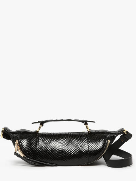 Sac Bandoulière Origami Python Cuir Lancel Noir origami A13260