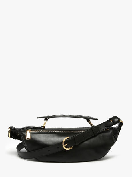 Sac Bandoulière Origami Python Cuir Lancel Noir origami A13260 vue secondaire 4