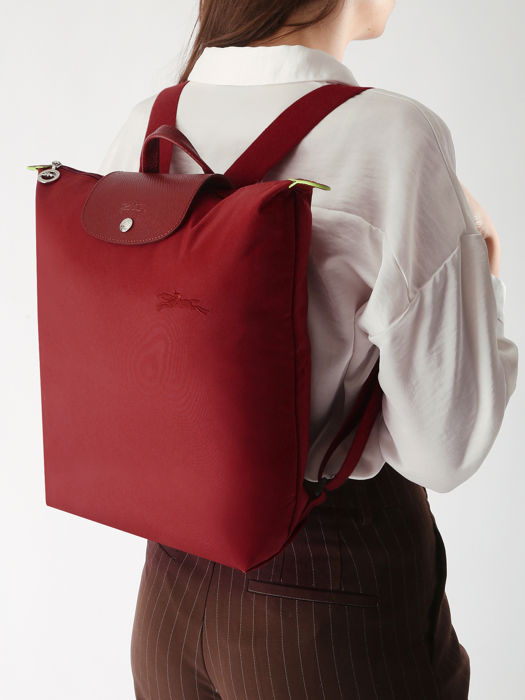 Longchamp Le pliage green Sac à dos Rouge
