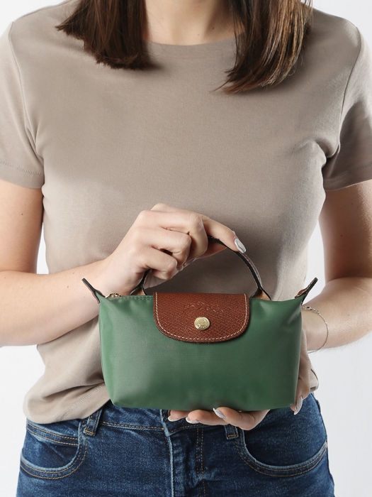Longchamp Le pliage original Pochettes Vert