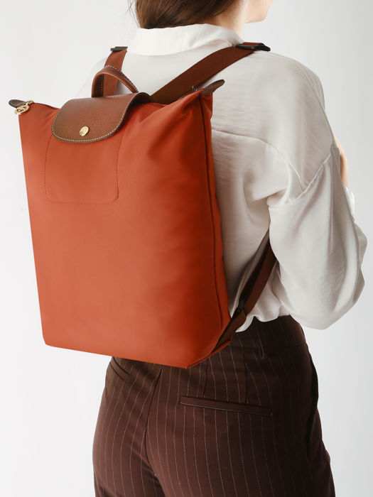 Longchamp Le pliage original Sac à dos Orange