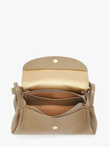 Shoulder Bag Accordeon Double Leather Lancaster Beige accordeon double 88 other view 3