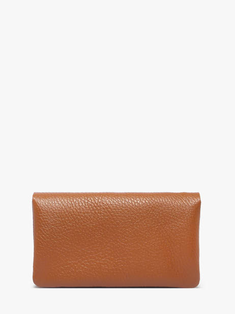 Porte-monnaie Cuir Milano Orange caviar CA23113 vue secondaire 2