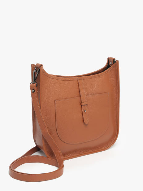 Sac Bandoulière Caviar Cuir Milano Orange caviar CA25068 vue secondaire 2