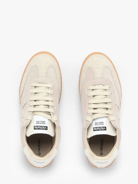Sneakers Berlin In Leather Victoria Beige accessoires 1126229 other view 4