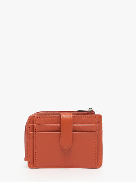 Porte-monnaie Confort Cuir Hexagona Orange confort 468426 vue secondaire 2