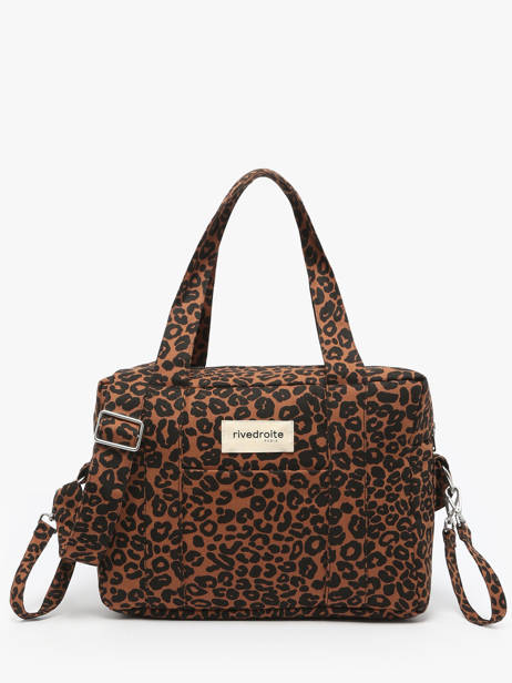 Sac à Main Mini Darcy Coton Recyclé Rivedroite Marron wild tribe MDARCWIL