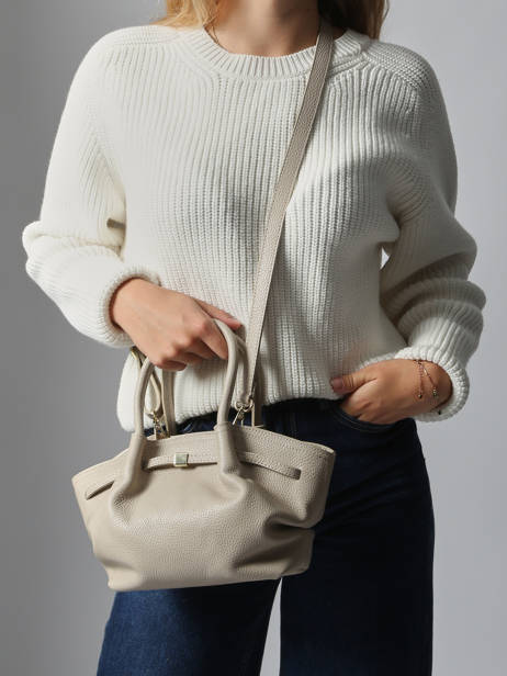 Sac à Main Caviar Cuir Milano Beige caviar CA25063 vue secondaire 1