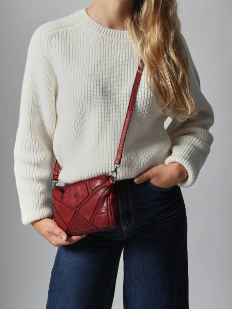 Sac Porté épaule Heritage Cuir Biba Rouge heritage DON1L vue secondaire 1