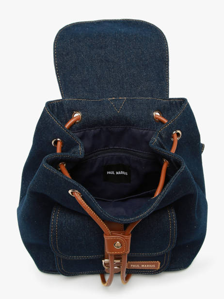 Sac à Dos Paul marius Bleu denim brut BAROUDEB vue secondaire 2