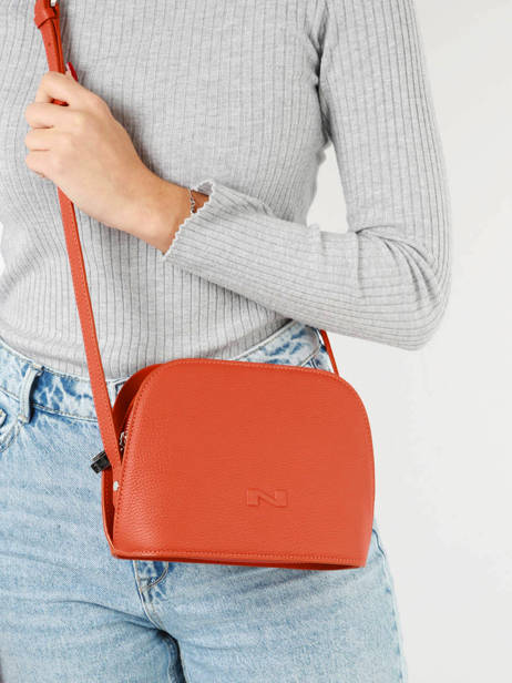 Sac Bandoulière Lilou Cuir Nathan baume Orange egee 2 vue secondaire 1