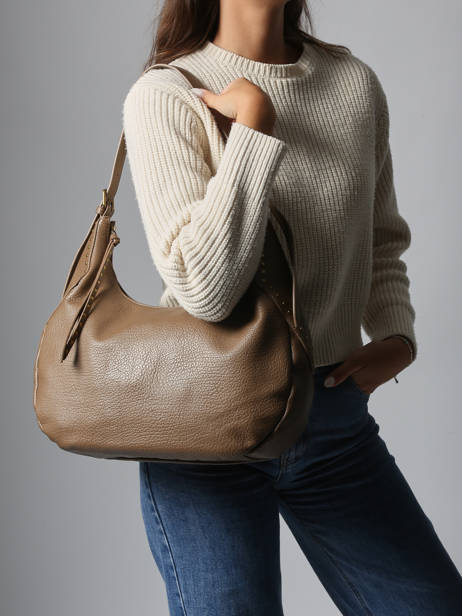 Sac Porté épaule Studs Miniprix Marron studs 2342 vue secondaire 1