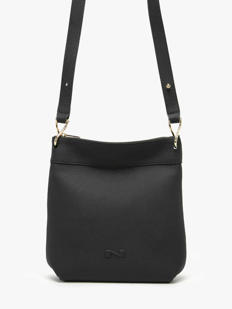 Sac Bandoulière Tiki Mini Cuir Nathan baume Noir victoria N1910586 vue secondaire 2