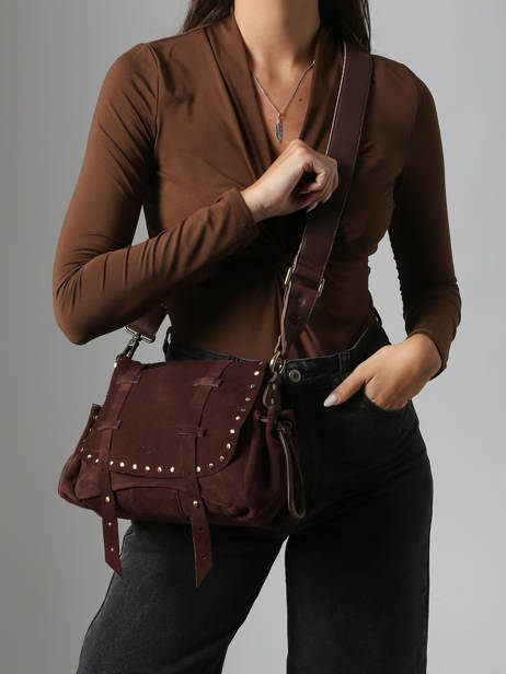 Crossbody Bag Vintage Leather Mila louise Beige vintage 3861VC other view 1