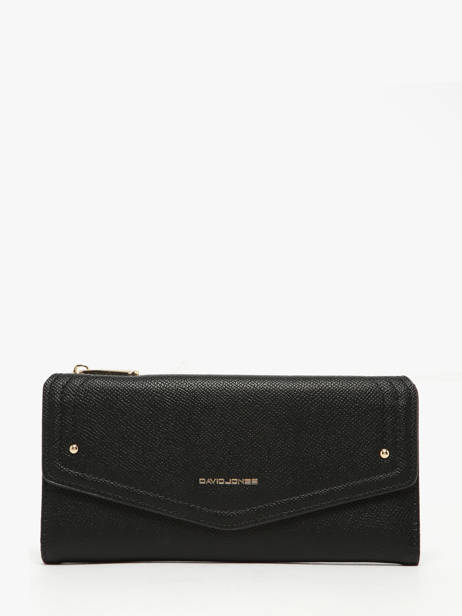 Portefeuille Saffiano David jones Noir saffiano P164
