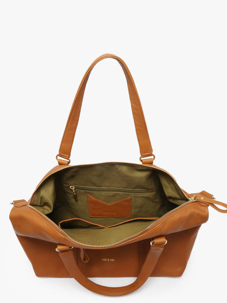 Sac Porté épaule Vintage Cuir Nat et nin Marron vintage THYLANE vue secondaire 3