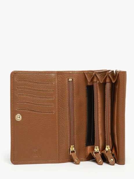 Portefeuille Caviar Cuir Crinkles Marron caviar 14049 vue secondaire 1