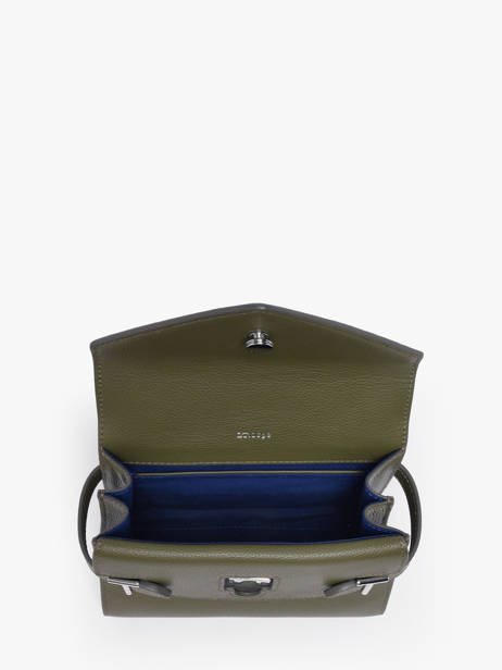 Small Grained Leather Emilie Crossbody Bag Le tanneur Green emily TEMI1006 other view 3