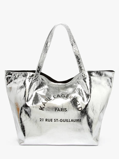 Sac Cabas Rsg Métallisé Karl lagerfeld Argent rsg A4W50054