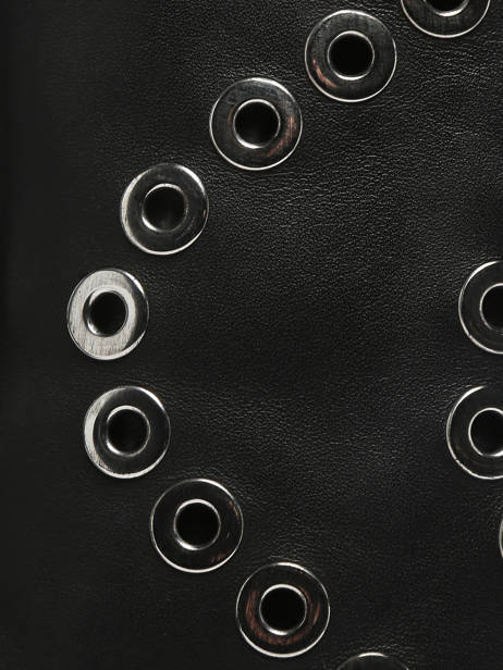 Bottes En Cuir Metisse Noir women MA2071 vue secondaire 3