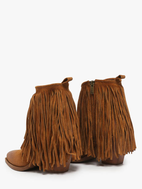 Santiags En Cuir Metisse Marron accessoires XD2125 vue secondaire 2