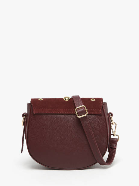 Sac Bandoulière Velvet Studs Milano Rouge velvet studs VS25093 vue secondaire 4