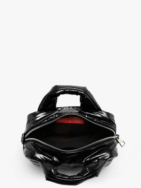 Sac Bandoulière Glossy Polyester Recyclé Wouf Noir glossy BB250023 vue secondaire 3