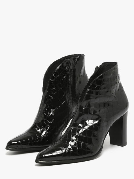 Bottines à Talon En Cuir Myma Noir women 85009 vue secondaire 1