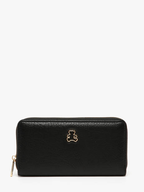 Portefeuille Zip Lulu castagnette Noir zip CHRYS033