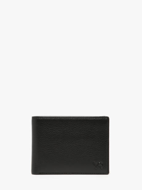 Portefeuille Cuir Yves renard Noir bicolor 2472