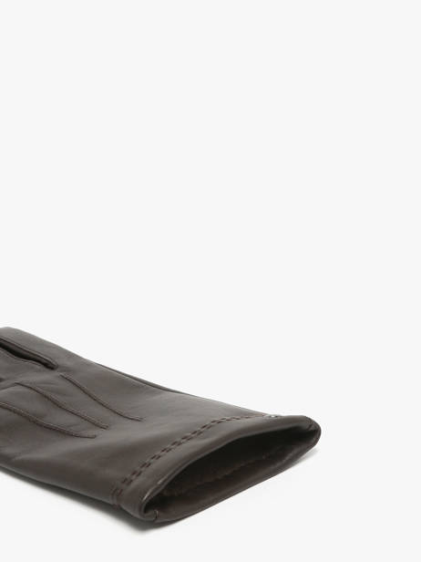 Gants Isotoner Marron men gloves 69077 vue secondaire 1
