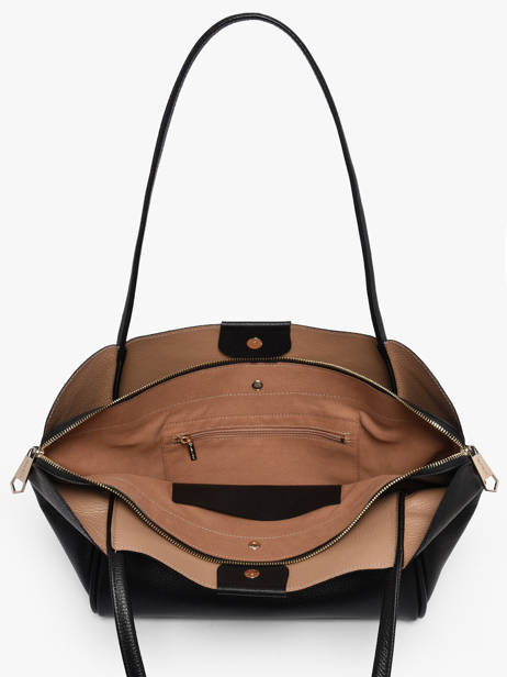 Sac Porté épaule Ida Double Cuir Lancaster Noir ida double 86 vue secondaire 2