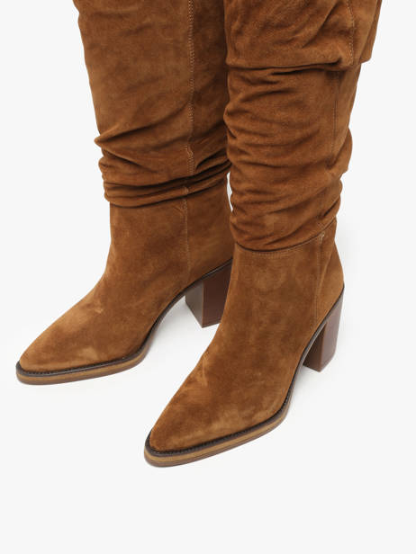 Heeled Boots Camden In Leather Alpe Brown women 52191101 other view 9
