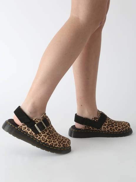 Slippers Jorge Iii In Leather Dr martens Black women 41088200 other view 2