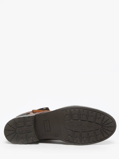 Bottines Yedos En Cuir Redskins Marron men YEDOS vue secondaire 4