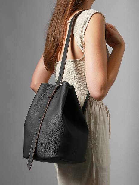 Sac Porté épaule Sac à Dos M Cavalier Cuir Etrier Noir cavalier ECLR126M vue secondaire 2